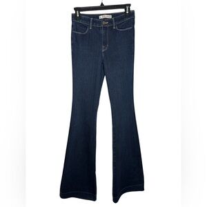 J Brand The Doll Flared Jeans Womens Blue Dark Wash Denim 4-Way Stretch 26